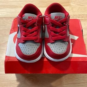 Baby size 3C Nike dunk low. Brand new with box!